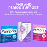 Pamprin Botanicals Supplement for PMS & Period Support, with Ashwagandha, Magnesium, Turmeric, Vitamin B6, Chasteberry, 22 Count