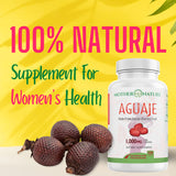 Aguaje Capsules - Pure Aguaje Fruit Extract Powder for Natural Curves, Gluteos y Senos Enlargement, and Women's Health and Enhance Feminine Shape Naturally - 1000mg, 120 Vegan, Non-GMO Pills