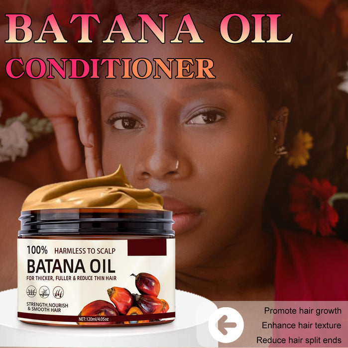 2 Bottles Batana Oil for Hair Growth, 100% Unrefined Natural Batana Oil Revitalized Hair Strength, Organic Raw Batana Conditioner For Men and Women