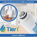 Tier1 DA29-00020B Refrigerator Water Filter 2-pk | Replacement for Samsung DA29-00020A, HAFCIN/EXP, HAF-CIN, 46-9101, DA97-08006A-B, WSS-2, WF294, Fridge Filter