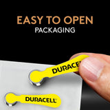 Duracell Hearing Aid Batteries Yellow Size 10, 24 Count Pack, 10A Size Hearing Aid Battery with Long-Lasting Power, Extra-Long EasyTab Install for Hearing Aid Devices