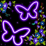 Butterfly Neon Sign for Bedroom,2 Pack Purple Butterfly Led Neon Light USB/Battery Operated Wall Decor for Party, Birthday, Wedding, Holiday, Christmas, Living Room, Bar, Bedroom, Indoor