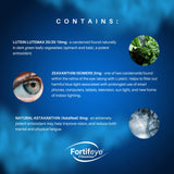 Fortifeye Focus Eye Care Supplement | Triple Carotenoid Including Astaxanthin, Lutein, and Zeaxanthin | 30 Softgel Capsules