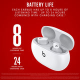 Beats Studio Buds - True Wireless Noise Cancelling Earbuds - Compatible with Apple & Android, Built-in Microphone, IPX4 Rating, Sweat Resistant Earphones, Class 1 Bluetooth Headphones - White