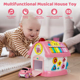 Marstone Toys for 1+ Year Old Girl Gifts, First Birthday Gifts for Girls, 8-in-1 Montessori Toddler Toys House with Learning and Playing, Christmas and Birthday Gifts for Kids Aged 1-2