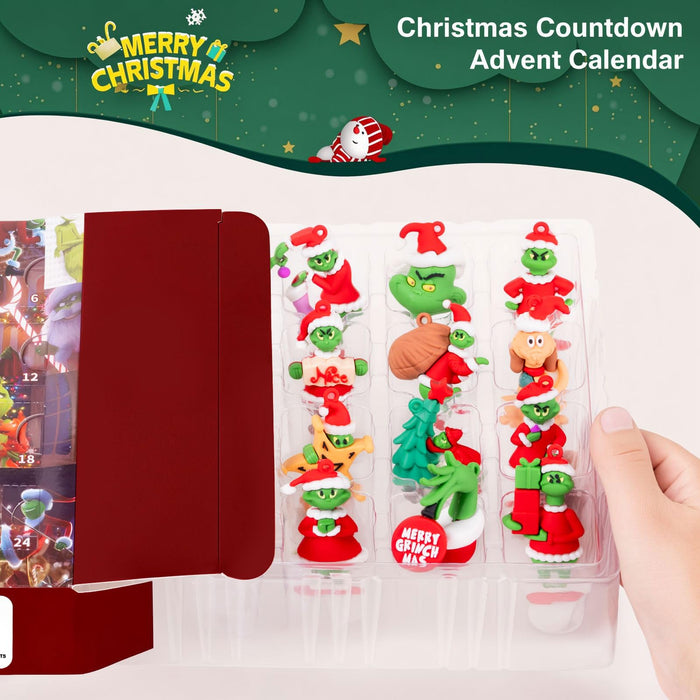 Christmas Advent Calendar 2024,Christmas Countdown Calendar,with 24 Collectible Advent Calendar for Kids Toddler Adult Teens Boy Girls,Xmas Vacation Gifts Idea