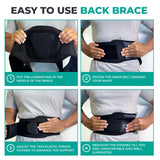Modvel Back Brace for Men And Women Lower Back Pain, Back Support Belt, Lumbar Braces for Pain Relief, Herniated Disc, Sciatica, Scoliosis And More, FSA or HSA eligible.