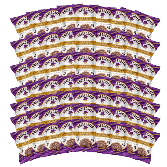 Undercover Chocolate Quinoa Crisps - Milk Chocolate + Currants | 70-Count, Individually Wrapped Crisps | Gluten Free, Nut-Free, Allergen Friendly, Kosher