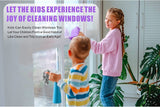 Korwex Window Cleaning Cloth, Glass Cleaning Cloth, Streaks Schatches Free. (Purple 2 Pack)