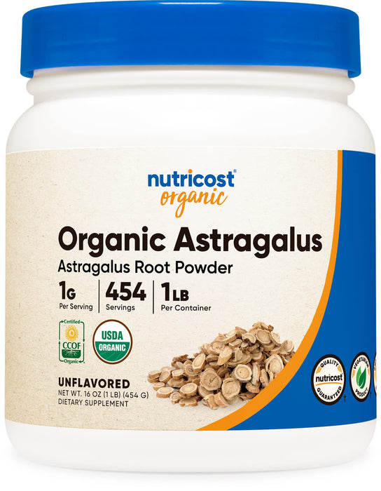 Nutricost Organic Astragalus Root Powder 1LB - Gluten Free, Non-GMO, Vegetarian