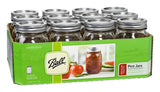 Ball Regular Mouth 16-Ounces Mason Jar with Lids and Bands (12-Units), 12-Pack, AS SHOWN