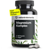 Magnesium Complex Premium – 400 mg of Elemental Magnesium – 5 High-Quality Magnesium Forms – Vegan, Lab-Tested, High-Dose Supplement – 30 Capsules