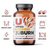 UMZU zuBurn - Thermogenic Supplement to Support Metabolism and Energy, Thermogenic Fat Burner, Blend of Vitamins and Caffeine - (30 Day Supply 60 Capsules)