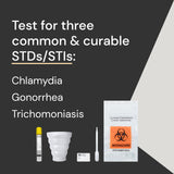 Simple HealthKit At-Home STD Test for Chlamydia, Gonorrhea, and Trichomoniasis - Tests for 3 Most Common STDs - STD Testing Kit - Free Follow Up Care & Fast Lab Results