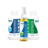 Beam Minerals Travel Pack | Electrolyte & Micronutrient Support On-The-Go | Micro-Boost 2 oz, Electrolyze 2 oz & Insta-Lytes 2 oz