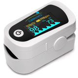 2024 Innovo iP900BP-B Bluetooth Fingertip Pulse Oximeter, Blood Oxygen Monitor with Free App, Plethysmograph, and Perfusion Index (Snowy White)