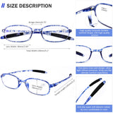 AQWANO Blue Light Blocking Computer Reading Glasses UV Protection Flexible TR90 Frame Lightweight Readers Women Men 2.25