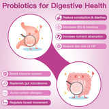 Probiotics for Women Digestive Health, 50 Billion CFU, 13 Strains, Women's Probiotics Powder with Cranberry for Urinary & Vaginal Health, Probiotics & Prebiotics for Gut and Immune Health, 30 Bags