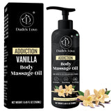 Organic - Vanilla Edible Full Body Massage Oil - No Stain & Non-Sticky | with Fractionated Coconut Oil, Vanilla & Jasmine Oil, Date Night | Massage Oil for Massage Therapy - 8.45 Fl Oz
