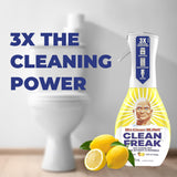 Bundle of Mr. Clean Freak Refill 30.9 oz and 2 Sprays 16 oz each All Purpose Cleaner Deep Cleaning Multisurface for Bathroom & Kitchen Cleaner, Lemon Scent, and Microfiber Cleaning Cloth and Scrubby