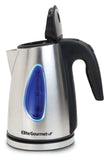 Elite Gourmet EKT-1271 Ultimate 1.7 Liter Electric Kettle – Stainless Steel Design & Cordless 360° Base, Stylish Blue LED Interior, Handy Auto Shut-Off Function – Quickly Boil Water For Tea & More