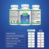 Smart Naturals IBplus® Probiotic, Digestive Enzyme & Herbal Blend, Improved Formula-60 Capsules!! for Irritable Bowel - Abdominal Pain, Constipation, Diarrhea, Gas/Bloating –Proprietary Formula