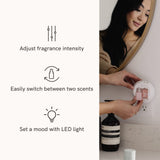 Pura - Smart Home Fragrance Device Starter Set V3 - Scent Diffuser for Homes, Bedrooms & Living Rooms - Includes Fragrance Aroma Diffuser & Two Fragrances - Linens & Surf and Lavender Fields