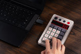 8BitDo Retro 18 Mechanical Numpad, Supports Calculator Mode, Bluetooth/2.4G/Wired Numpad for Windows and Android - N Edition