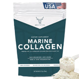 OXNUTRITION Anti-Aging 18 Oz Marine Collagen Peptides Powder - Premium Hydrolyzed Collagen, North Atlantic Wild Caught, Skin Nail Hair Joint, Certified cGMP, Non-GMO, Gluten Free, 3P Tested Unflavored
