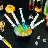 JOLLY PARTY 40 Pack Jelly Shot Syringes, 1.5 oz Jelly Shot Syringe With Caps, Reusable Plastic Syringe for Jelly Shot, Durable Jelly Shot Containers for Party Halloween, Christmas, Thanksgiving