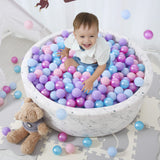 STARBOLO Ball Pit Balls - 100pcs - Crush Proof Plastic Children's Toy Balls Macaron Ocean Balls for Birthday Christmas Parties Games Pool.