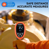 SURLABA Infrared Thermometer, Color LCD High Temp Thermometer Pyrometer IR Temperature Gun -58℉- 2732℉ (-50℃ to 1500℃),30:1 Distance Spot Ratio,Dual Laser and Flashlight（NOT for Human）