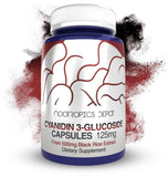 Nootropics Depot Cyanidin 3-Glucoside Capsules | 125mg | 60 Count | Black Rice Extract | C3G | Oryza Sativa | Metabolic, Vision, & Cognitive Support