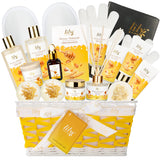 LILY ROY Mothers Day Spa Gift Baskets Set Spa Bath Gift Set Bath and Body Gift Basket Set For Women and Men 18Pcs Gifts Basket Set Spa Kit Works Christmas Birthday Gifts for Women Father's Day