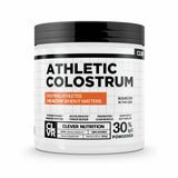 Clever Nutrition Colostrum Supplement Powder for Athletes - Recovery, Leaky Gut Health, Immunity & Immune System Support | Highly Concentrated IgG Pure Bovine Superfood, Unflavored | 60 servings