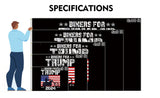 Double Sided Bikers For Trump Flag 4x6FT Trump 2024 Flag President Election Supporter Fans Patriotic MAGA Banner With 2 Brass Grommets Outdoor Indoor (Bikers, 4x6ft-3ply)