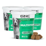 GNC for Pets Essentials Dog Multivitamin Soft Chews, 60 Ct - 3 Pack | Salmon Oil Dog Supplement Immune Booster | Chicken Flavor Chewable Dog Multivitamin with Vitamins and Minerals