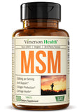 MSM 2000mg - Joint Support Supplement for Cartilage & Joint Health. Antioxidant Properties. Aids Inflammatory Response. Occasional Discomfort Relief - Back, Knees, Hands. Non-GMO. Vegan. 50 Day Supply