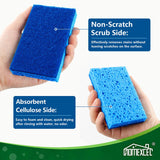 HOMEXCEL Non-Scratch Scrub Sponges, 48 Count Sponges for Dishes, Heavy Duty Kitchen Sponge, Dual Sided Cleaning Sponges for Kitchen, Household and More