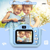 OUTUVAS Kids Camera for Girls, Kids Selfie Camera 3-12 Years Old Girls Christmas Birthday Gift for Girls, Little Girls Toys for 3 4 5 6 7 8 9 Years Old (Blue)