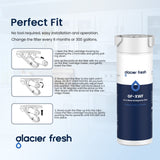 GLACIER FRESH XWF Replacement For GE XWF Refrigerator Water Filter Pack of 2 (Not XWFE)