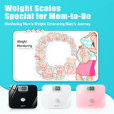 Oversized Scale for Body Weight 550lbs, Battery-Free Digital Bathroom Scales, Healcan Extra Wide Weight Scale, No Batteries Needed, 8mm Temper Glass, Heavy Duty, Black