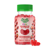 Human Beanz Probiotic Jelly Bean Gummies for Kids, Probiotic Supplements for Digestive Health, Nutritional Vegetarian Supplements, 120 Strawberry Blast Jelly Beans, Kosher