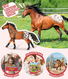 KIDBEST Horse Stable Playset, [2023 New] Horse Toys for Girls and Boys with Rider, Farm Animal Figurines Barn Toys, Pretend Play Toys for Kids 3-5 6 7 8-10 Christmas Birthday Gifts