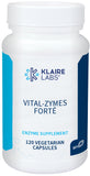 Klaire Labs Vital-Zymes Forte - Bromelain, Microbial & Plant Digestive Enzyme Blend to Support Digestion & Help Breakdown of Proteins, Fats, Carbs, Sugars, Fibers, Gluten & Casein (120 Capsules)