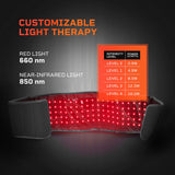 Lifepro Red Light Therapy Belt - Near Infrared Light Therapy for Pain - Red Light Therapy for Body - Muscle, Inflammation Relief - Red Light Belt for Elbow Joint, Back Pain Therapy
