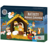 Advent Calendar 2024-25 Days of Christmas Nativity Scene Set - Countdown to for Kids Boys Girls Children Toddler Teens Indoor Toy