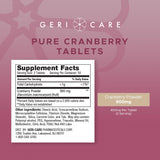GeriCare Cranberry Supplement, 100 Tablets 450 mg (3)