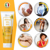 Dulàc - Arnica Gel for Bruising and Swelling, 98% Natural Formula, Muscle and Joint Relief, Cool Effect, Non-Greasy, Dermatologically Tested, Made in Italy, 3.38 Fl Oz