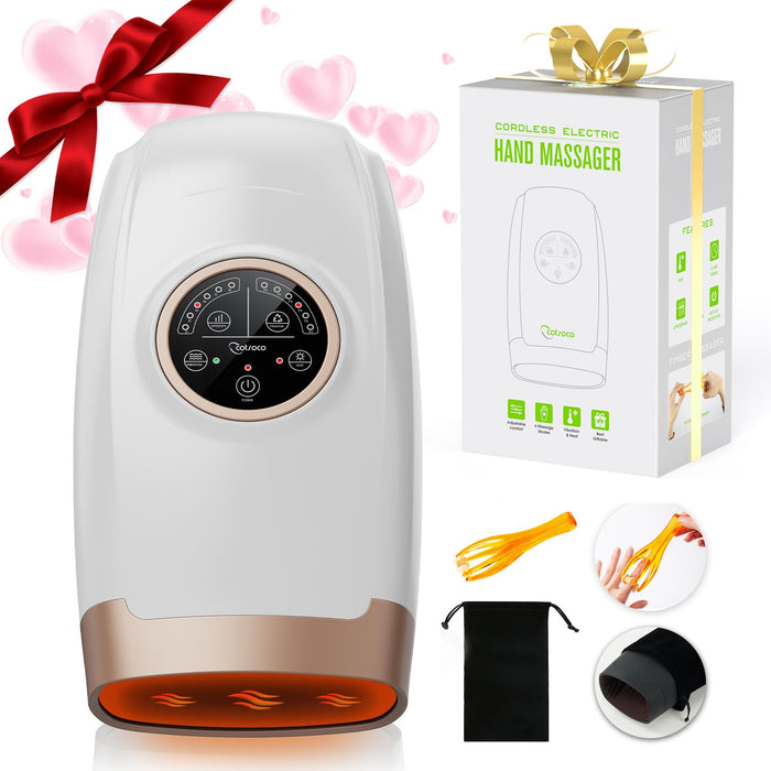 Mothers Day Gifts for Mom from Daughter,Hand Massager with Heat,Compression & Heating,Cordless Hand Massager Machine for Arthristis, Carpal Tunnel,Birthday Gifts for Women